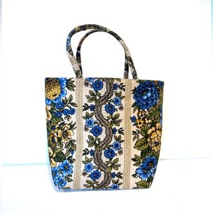 RARE Vintage Mid-Century Margaret Smith of Gardiner, Maine floral bag